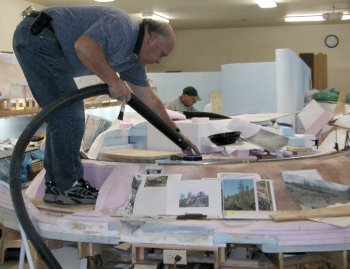 Building the mountain at E. Derby