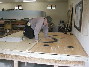 Laying out sub-roadbed