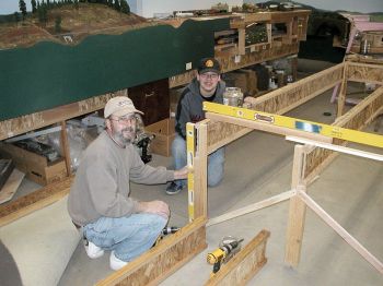 Brad and Carlos erect BCI's and legs