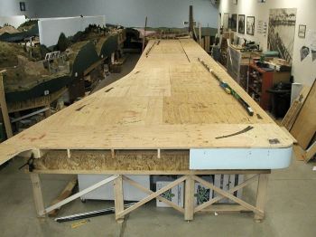 Plywood set atop joists