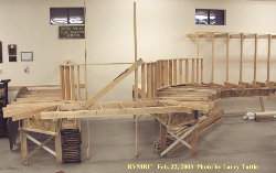 West end joists and backdrop