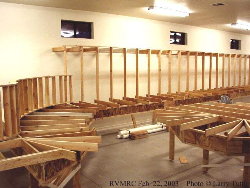 Center joists and backdrop