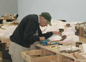 Jim Dougall at work on Eagle Point