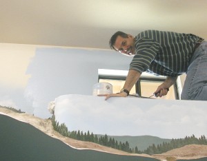 John pianting the sky